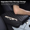 Car Center Console Cover, Leather Memory Foam Car Armrest Cover