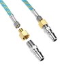 QWORK 6-Ft Braided Airbrush Hose with G1/8 to G1/4 Adapter,
