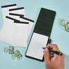8Pcs Mini Pocket notepad A7 Holder Set, PU Leather Small