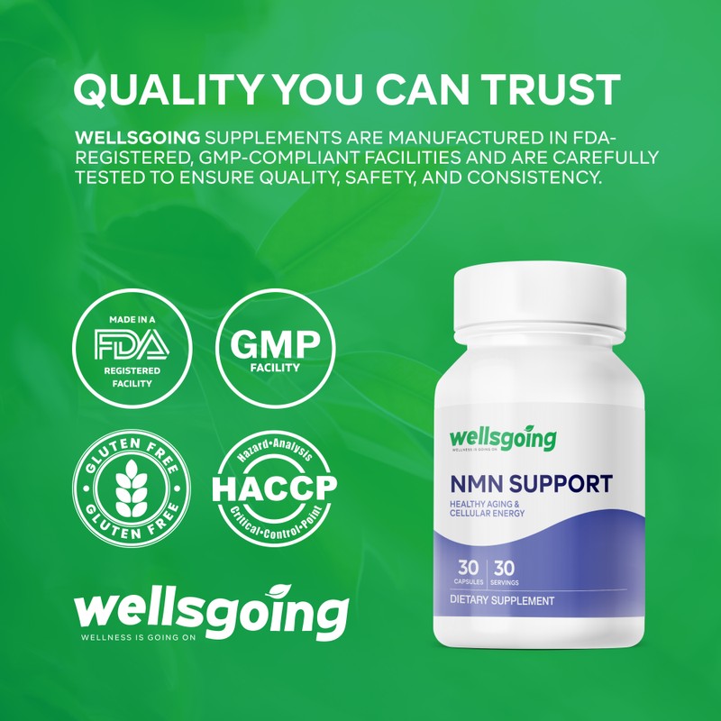 NAD+ Booster Supplement with NMN 500mg, Resveratrol & TMG –