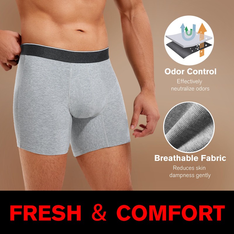 REELINDRY Incontinence Underwear for Men Washable 3.0 oz Absorbent Protective