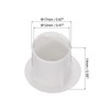 sourcing map PVC Tube Covers Internal Plug Pipe Inner 16mm