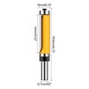HUHAO Top and Bottom Bearing Flush Trim Router Bits Set