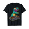 T Rex DJ Party Club Floppy Jockey Gift Shirt EDM