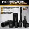 ELEAD 1/4" Drive Impact Socket Set, 56-Piece Standard SAE (5/32