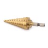 Shallho 1/4 Inch Hexagon Shank 4-22 mm Titanium Coated Spiral