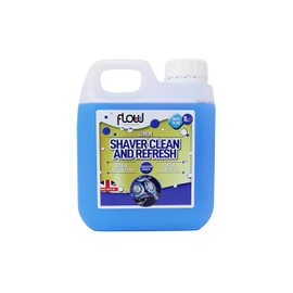 Shaver Cleaning Fluid 1L– Electric Shaver Cleaner & Lubricating Oil – Hygienic Cleaning Solution Refill, Lemon Scent, Razor & Clipper Cleaner for Shavers & Trimmers