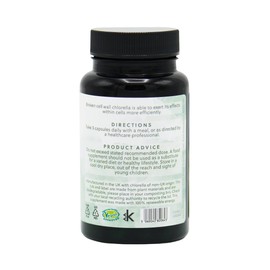 Organic Broken Cell Chlorella | 1200mg Organic Chlorella per 3 Capsule Dose | 60 Vegan Capsules | G&G Vitamins