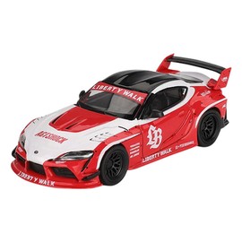 Sunrich MGT01103-L MINI GT 1/64 LBWORKS GR Supra Red/White (Left Handle) Finished Product