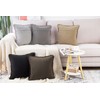 Madizz Suede Leather Cushion Covers with Fringe Tassels Soft Decorative