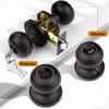 Probrico Keyed Entry Door Knob with Lock and Same Key,