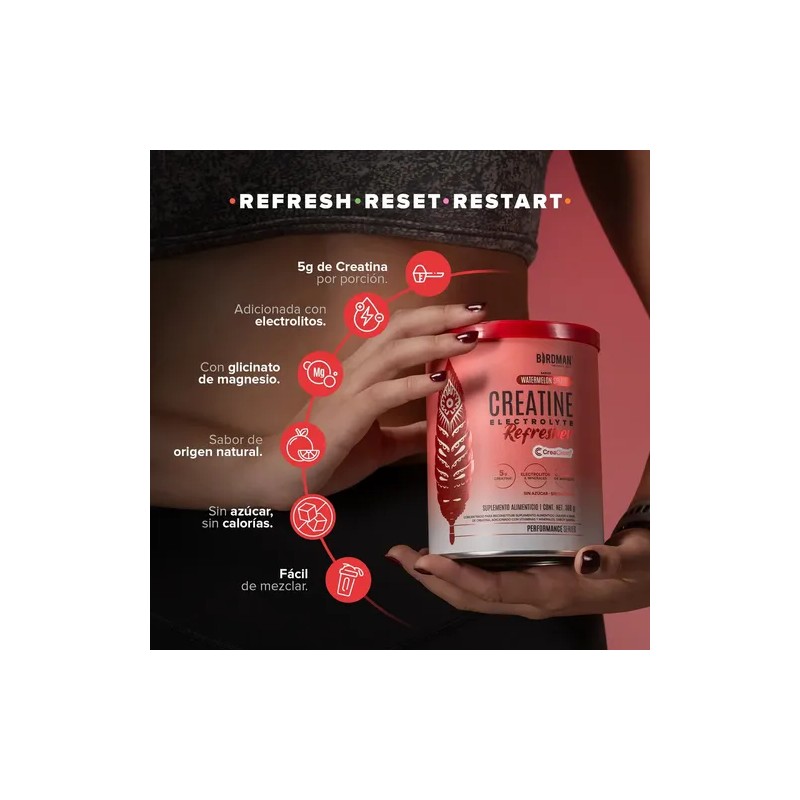 Birdman Creatine Refresher | Creatina Monohidratada con Electrolitos, Magnesio y