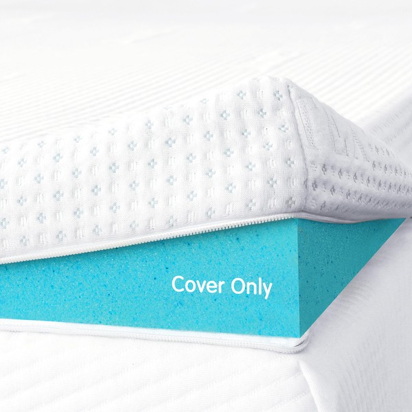 CHUN YI Mattress Topper Cover (Cover Only) Cal King Size,
