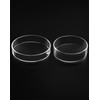 QWORK Glass Petri Dish Petri Plates with Lid, Thicken, 60mm