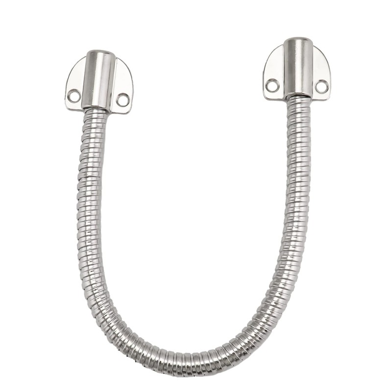 QWORK Door Loop Wire Protector, 2 Pack Steel Flexible Armored