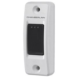 CHAMBERLAIN Illuminated Wired Push Button - 75REV with Large Illuminated Screen for Easy use in The Dark - Weather-Resistant, Works on Any Garage Door Opener - Compatible with AC & DC Openers, Ehite