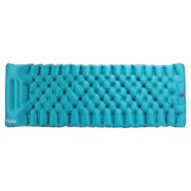 WOLFSTORM Camping Inflatable Sleeping Pad, Ultra-Light Built-in Foot Pump Inflatable Camping Pad, Compact Camping Comfortable Sleeping Pad for Camping Backpacking Hiking Tent Travel (Blue)