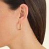 Rosefield Women's Large Oval Gold-Tone Hoop Earrings, 2.55 x 1.75cm