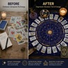 12 Zodiac Tarot Card Tablecloth for Readings – Foldable Card