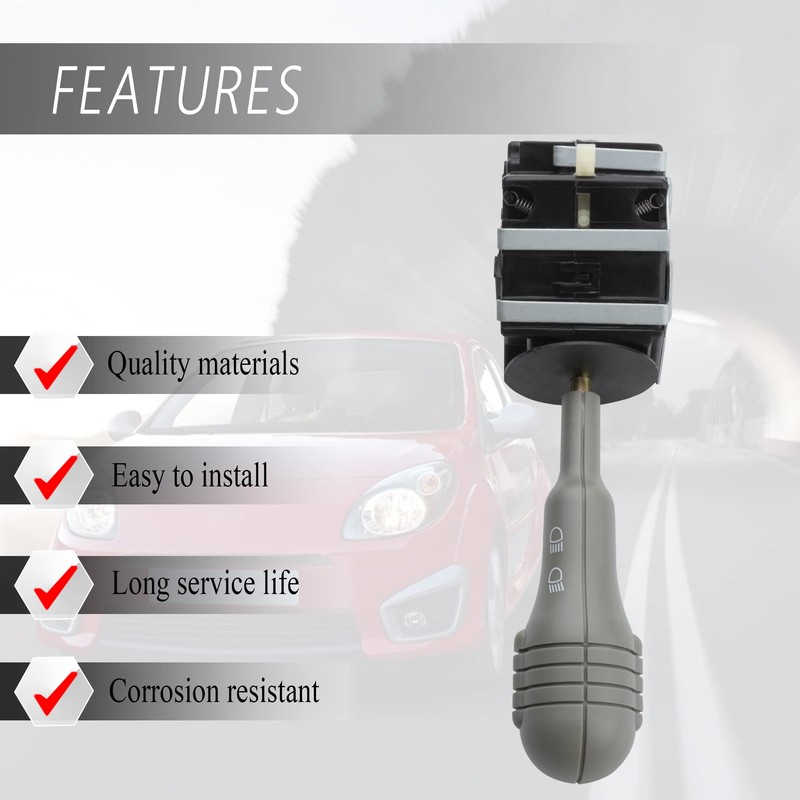 MangWany Steering Wheel Control Headlight Indicator Switch Stalk for R-enault