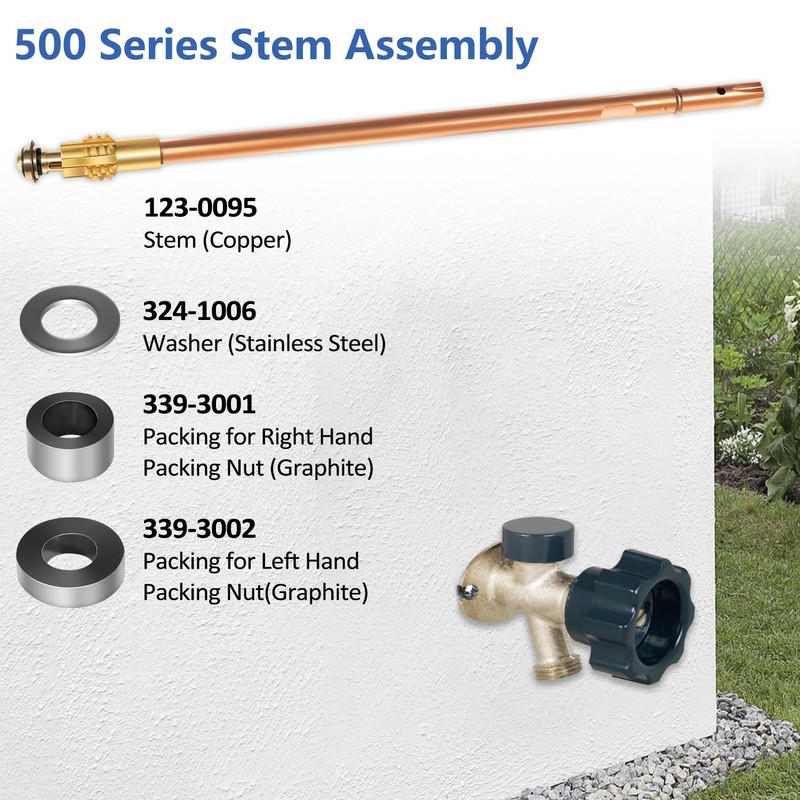 123-0095 Stem Assembly Replacement for 12" 500 Series Mansfield Style