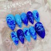 Aqua Matte Handmade Nail Tips - Square M / 아쿠아