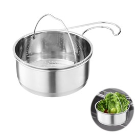 Cxqbsmy Kitchen Sink Strainer, Multifunctional Drain Basket, Strainer Basket Sink, Stainless Steel, Corner Sink Strainer, Sink Strainer Basket for Filter Kitchen Waste and Wash Vegetables Fruits