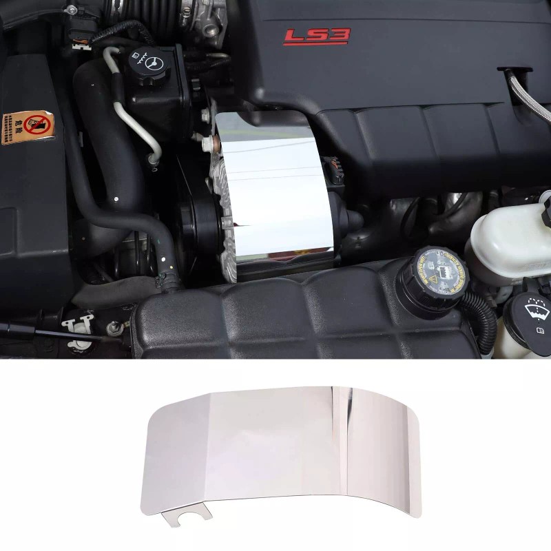 autotrim000 Stainless ALTERNATOR COVER engine chrome dress up part Fits