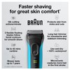 Braun Electric Series 3 Razor with Precision Trimmer, Rechargeable, Wet