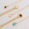 Sonateomber Gold Natural Tigers Eye Stone Pendant Necklace for Women