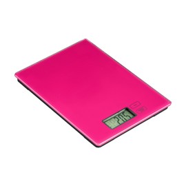 Premier Housewares Glass Kitchen Scale - Hot Pink