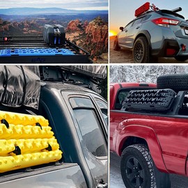 Recovery Tracks Boards Mounting Pins Set 4PCS Kit for Mount Board Traction on The Roof Rack and Bars of Off-Road Car, Automotive, SUV, Truck