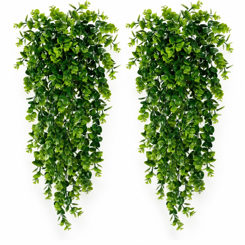 Artificial Hanging Eucalyptus Vine for Home & Events – UV-Resistant