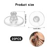 20pcs Earring Backs Rubber,Soft Clear Earring Backs for Studs,Hypoallergenic Earrings
