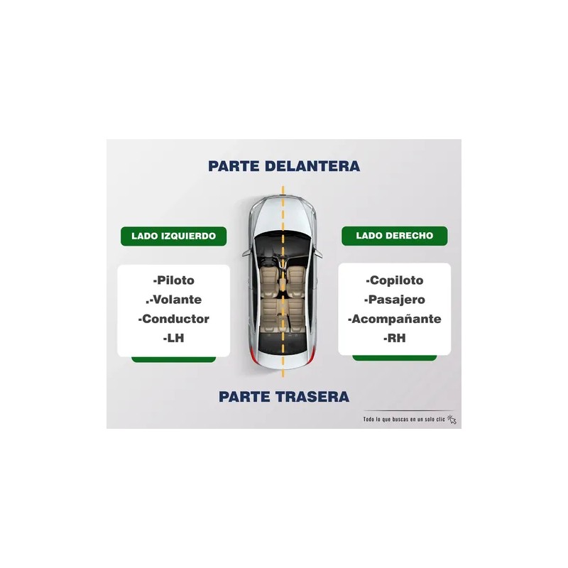 Espejo Lateral Luv Negro 97 98 99 00 01 2002