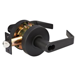 Master Lock SLCICKE10B Heavy Duty Lever Style, Grade 2 Commercial SFIC Keyed Entry Door Lock, Oil Rubbed Bronze Finish
