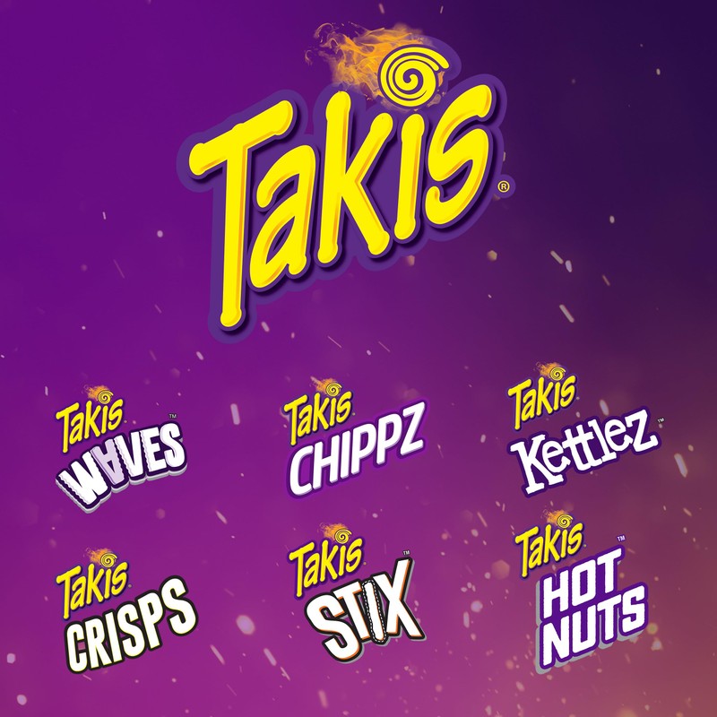 Takis Intense Nacho 17 oz Fiesta Size Bag, Cheese Flavored