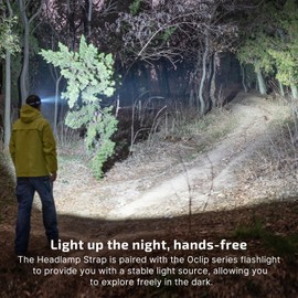 OLIGHT Oclip Series Headlamp Strap with 160 Degree Rotation, Compatible with Oclip, Oclip Pro, Oclip Ultra (Black)