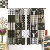 Fblifil Antler Camo Silhouette Kids Curtains,Green Rustic Girls Boys Adults