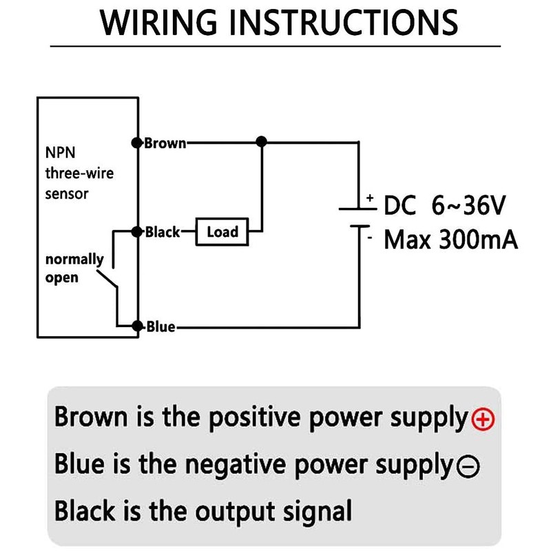 GUUZI 2pcs SN04-N DC NPN Proximity Sensor Inductive Proximity Switch