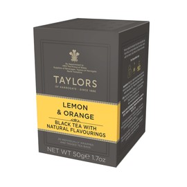 Taylors of Harrogate Lemon & Orange, Black Tea, Individually Wrapped Bags, 20 Count (Pack of 6), Citrussy, Fragrant & Light, Caffeinated, Enjoy Hot or Iced, 120 Teabags Total