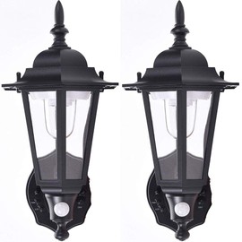 Maxsa Innovations 447192PK LED Wall Sconce, 2-Pack (Black)