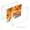 Acrylic Picture Frame,Tabletop Photo Frame Magnetic Double Sided Frame Free