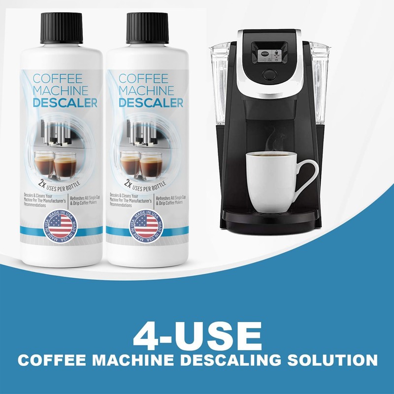 Descaling Solution for Coffee & Espresso Machines - 2 Bottle