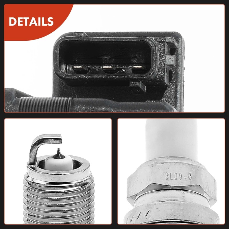 A-Premium Set of 6 Ignition Coil Pack and Iridium Spark