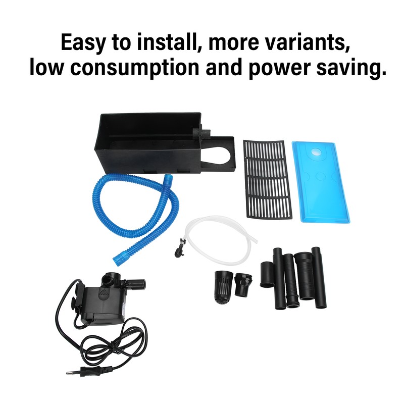 220‑240V 3 in 1 Aquarium Fish Tank Filter Oxygen Increase