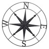 Bellaa 27451 North Star Metal Wall Decor Nautical Compass Coastal