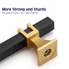 Haliwu 10 Pack Black Cabinet Pulls, Black&Gold Cabinet Handles, Square