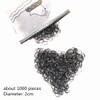 MANJIAMEI 1000 Pcs Small Hair Rubber Bands, Women Mini Hair