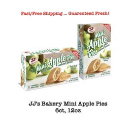 JJ’s Bakery JJ's Bakery Mini Apple Pies, 6ct, 12oz Carton FREE SHIPPING